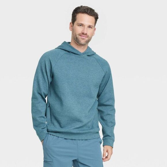 All In Motion - Men's Mesh Spacer Fleece Hoodie - All In Motion Bl Blue - Picture 1 of 3